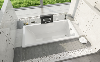 Duravit Starck Badekar for innbygging 1800x900 mm. Med 1 ryggst&#248;tte