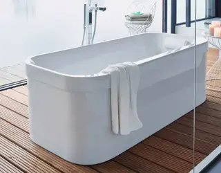 Duravit Happy D.2 Frittstående badekar 1800x800 mm. Med akrylpanel