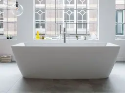 Duravit DuraSquare Frittstående badekar 1850x850 mm. Produsert i DuraSolid A