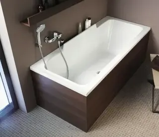 Duravit Durastyle M&#248;belpanel til badekar 1700x700 mm, Venstre, Hvit Akryl