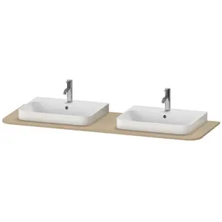 Duravit Happy D.2 Plus Benkeplate 1600x550 mm, Middelhavs Eik