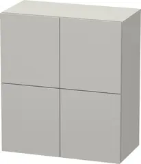 Duravit L-Cube Sideskap m/2 d&#248;rer 700x800x363 mm, Betonggr&#229; Matt