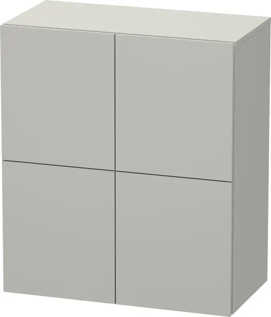 Duravit L-Cube Sideskap m/2 dører 700x800x363 mm, Betonggrå Matt 