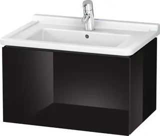 Duravit L-Cube Servantskap m/1 skuff 670x408x469 mm, Sort H&#248;yglans