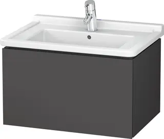 Duravit L-Cube Servantskap m/1 skuff 670x408x469 mm, Grafitt Matt