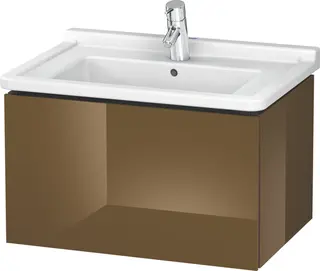 Duravit L-Cube Servantskap m/1 skuff 670x408x469 mm, Olivenbrun HG