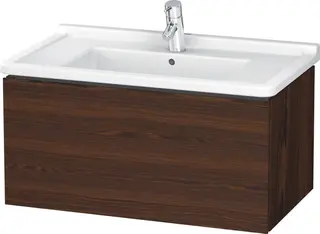 Duravit L-Cube Servantskap m/1 skuff 820x408x469 mm, B&#248;rstet Valn&#248;tt