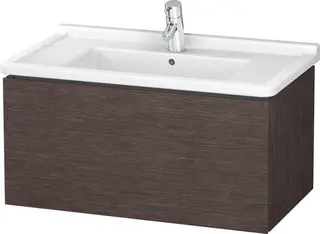 Duravit L-Cube Servantskap m/1 skuff 820x408x469 mm, B&#248;rstet M&#248;rk Eik