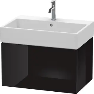 Duravit L-Cube Servantskap m/1 skuff 684x394x459 mm, Sort H&#248;yglans