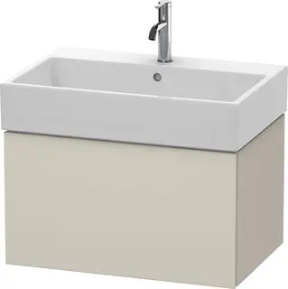 Duravit L-Cube Servantskap m/1 skuff 684x394x459 mm, Taupe Matt