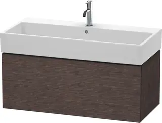 Duravit L-Cube Servantskap m/1 skuff 984x394x459 mm, B&#248;rstet M&#248;rk Eik