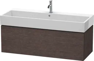 Duravit L-Cube Servantskap m/1 skuff 1184x394x459 mm, B&#248;rstet M&#248;rk Eik