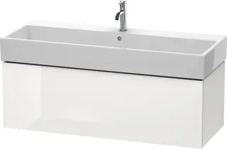 Duravit L-Cube Servantskap m/1 skuff 1184x394x459 mm, Hvit H&#248;yglans Lakk