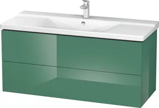 Duravit L-Cube Servantskap m/2 skuffer 1220x555x481 mm, Jadegr&#248;nn HG