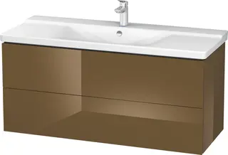 Duravit L-Cube Servantskap m/2 skuffer 1220x555x481 mm, Olivenbrun HG