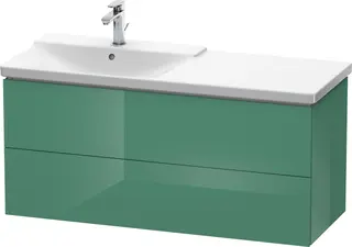 Duravit L-Cube Servantskap m/2 skuffer 1220x555x481 mm, Jadegr&#248;nn HG