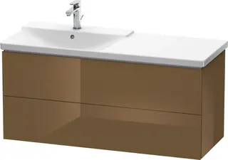 Duravit L-Cube Servantskap m/2 skuffer 1220x555x481 mm, Olivenbrun HG