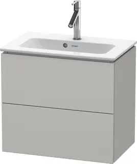 Duravit L-Cube Servantskap m/2 skuffer 620x550x391 mm, Betonggr&#229; Matt