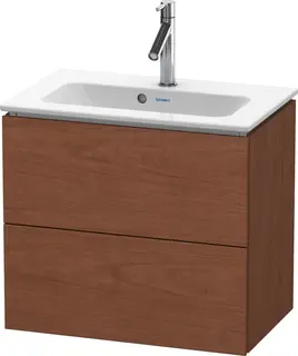 Duravit L-Cube Servantskap m/2 skuffer 620x550x391 mm, Amerikansk Valn&#248;tt