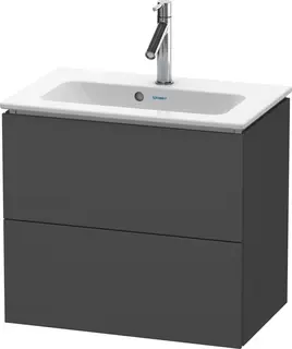 Duravit L-Cube Servantskap m/2 skuffer 620x550x391 mm, Grafitt Matt