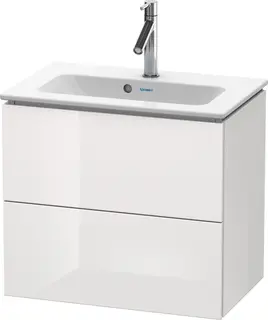 Duravit L-Cube Servantskap m/2 skuffer 620x550x391 mm, Hvit H&#248;yglans Lakk