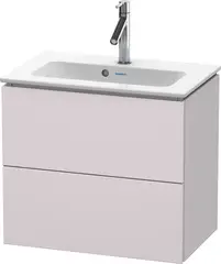 Duravit L-Cube Servantskap m/2 skuffer 620x550x391 mm, Hvitlilla Matt