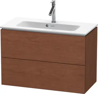 Duravit L-Cube Servantskap m/2 skuffer 820x550x391 mm, Amerikansk Valn&#248;tt