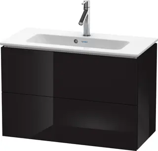 Duravit L-Cube Servantskap m/2 skuffer 820x550x391 mm, Sort H&#248;yglans