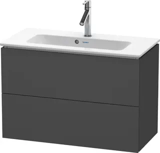 Duravit L-Cube Servantskap m/2 skuffer 820x550x391 mm, Grafitt Matt