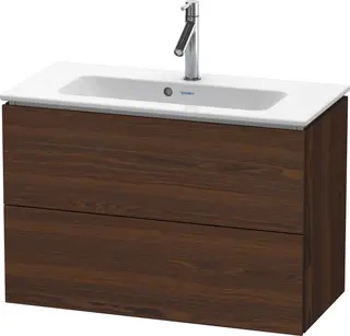 Duravit L-Cube Servantskap m/2 skuffer 820x550x391 mm, B&#248;rstet Valn&#248;tt