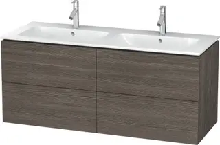 Duravit L-Cube Servantskap m/4 skuffer 1290x481 mm. For Me By Starck dobbelser.