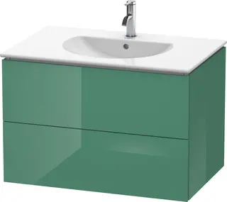 Duravit L-Cube Servantskap m/2 skuffer 820x550x534 mm, Jadegr&#248;nn HG