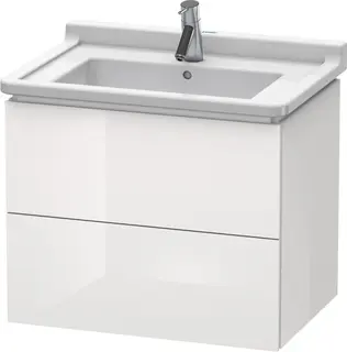 Duravit L-Cube Servantskap m/2 skuffer 670x558x469 mm, Hvit H&#248;yglans