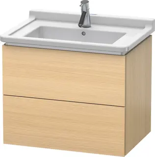 Duravit L-Cube Servantskap m/2 skuffer 670x558x469 mm, Middelhavs Eik