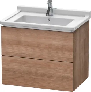 Duravit L-Cube Servantskap m/2 skuffer 670x558x469 mm, Ticino Kirseb&#230;r