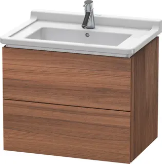 Duravit L-Cube Servantskap m/2 skuffer 670x558x469 mm, Natur Valn&#248;tt