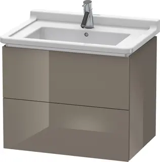 Duravit L-Cube Servantskap m/2 skuffer 670x558x469 mm, Flanellgr&#229; HG