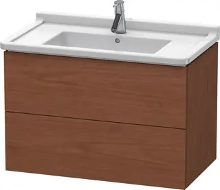 Duravit L-Cube Servantskap m/2 skuffer 820x558x469 mm, Amerikansk Valn&#248;tt