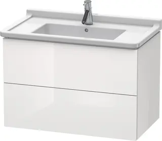 Duravit L-Cube Servantskap m/2 skuffer 820x558x469 mm, Hvit H&#248;yglans