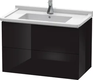 Duravit L-Cube Servantskap m/2 skuffer 820x558x469 mm, Sort H&#248;yglans