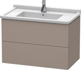 Duravit L-Cube Servantskap m/2 skuffer 820x558x469 mm, Basalt Matt