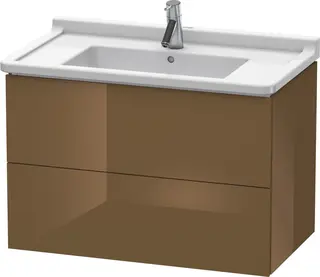 Duravit L-Cube Servantskap m/2 skuffer 820x558x469 mm, Olivenbrun HG