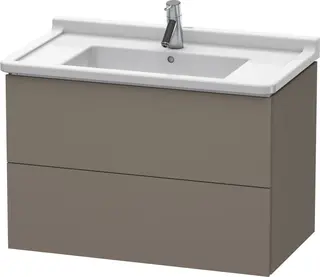 Duravit L-Cube Servantskap m/2 skuffer 820x558x469 mm, Flanellgr&#229; Matt