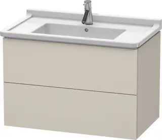 Duravit L-Cube Servantskap m/2 skuffer 820x558x469 mm, Taupe Matt