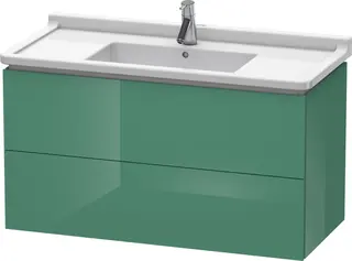 Duravit L-Cube Servantskap m/2 skuffer 1020x558x469 mm, Jadegr&#248;nn HG