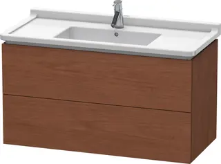 Duravit L-Cube Servantskap m/2 skuffer 1020x558x469 mm, Amerikansk Valn&#248;tt