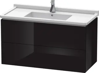 Duravit L-Cube Servantskap m/2 skuffer 1020x558x469 mm, Sort H&#248;yglans