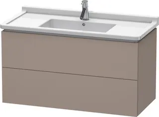 Duravit L-Cube Servantskap m/2 skuffer 1020x558x469 mm, Basalt Matt