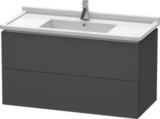 Duravit L-Cube Servantskap m/2 skuffer 1020x558x469 mm, Grafitt Matt