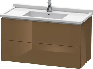 Duravit L-Cube Servantskap m/2 skuffer 1020x558x469 mm, Olivenbrun HG